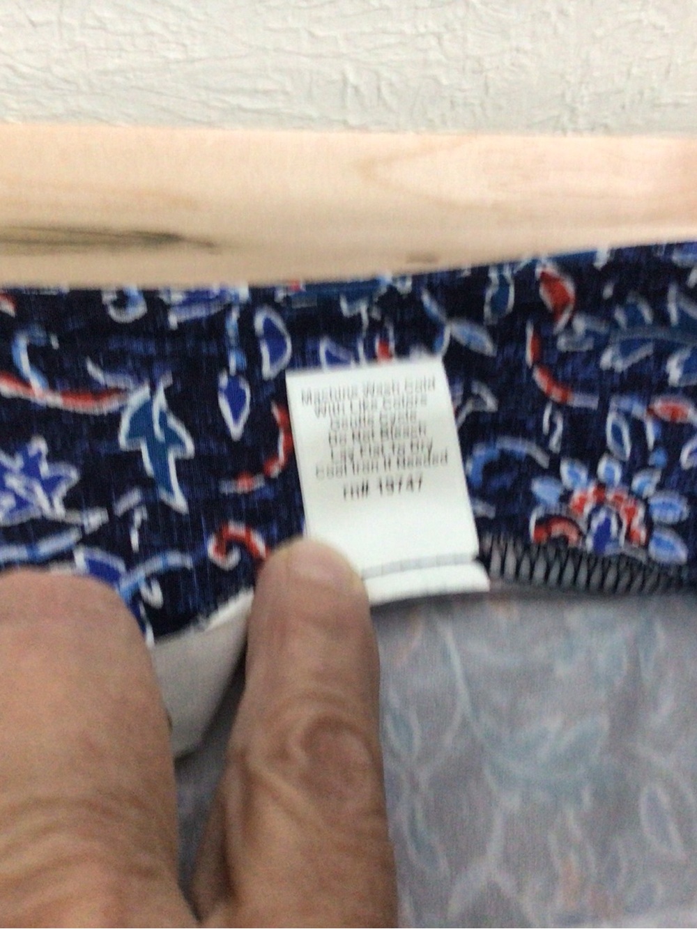 Coral Bay Navy Floral Skort with Blue and Red Accents - Picture 5 of 7